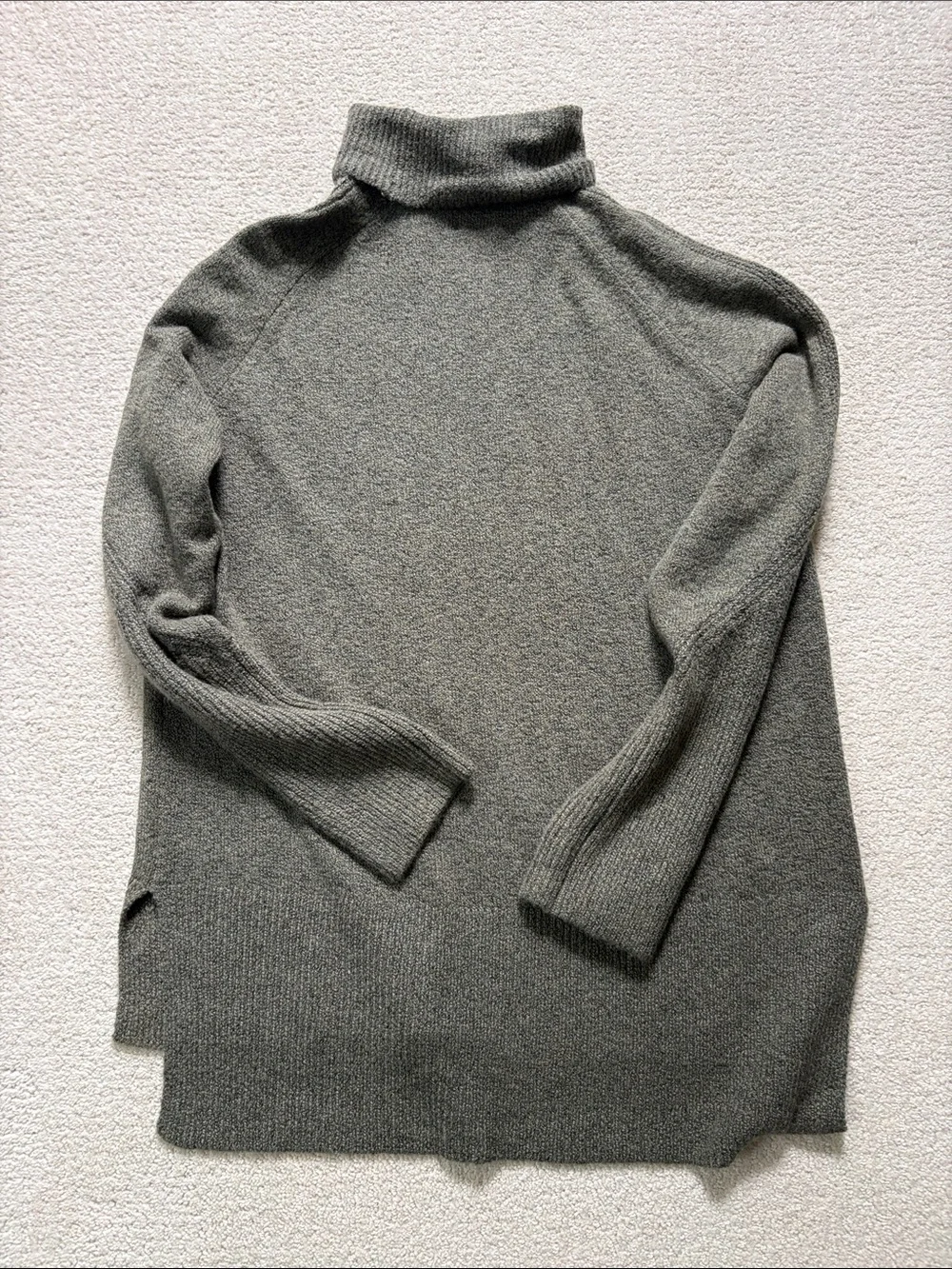 a new day Olive-Taupe Knit Turtleneck Sweater